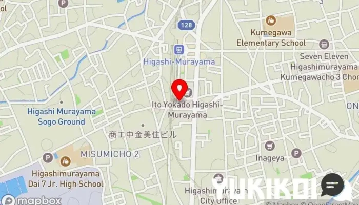 の地図 手打ちそば しゅう 蕎麦店 で 東村山市