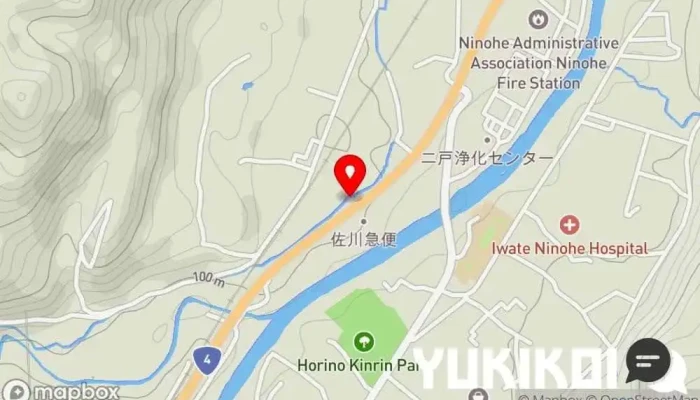 の地図 支那そば 幸道 ラーメン屋 で 二戸市
