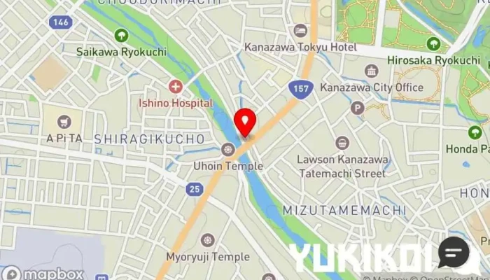 の地図 日本ワイン 海と土 金沢市のレストラン フレンチ デート フランス料理店, 精肉店, シーフード・海鮮料理店, ワインバー で 金沢市