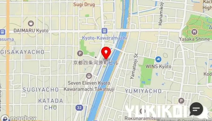 の地図 日本料理 とくを 和食店 で 京都市