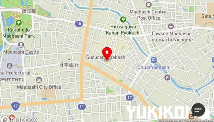 の地図 日本料理 ふぐまる ふぐ料理店 で 前橋市