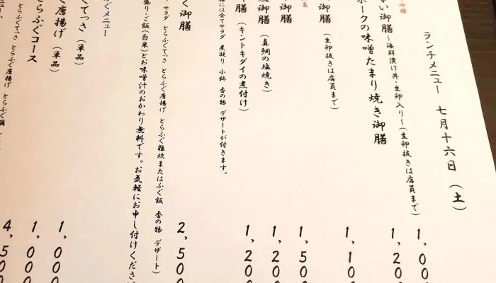 日本料理 ふぐまる -  所在地 - 前橋市