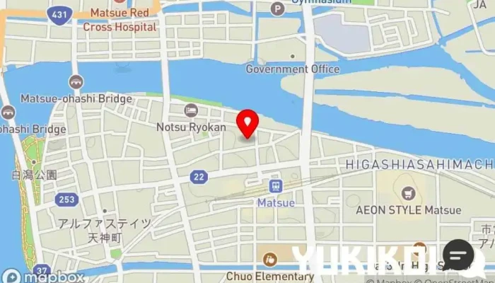 の地図 日本料理 松江 和らく かに料理店, 会席・懐石料理店 で 松江市