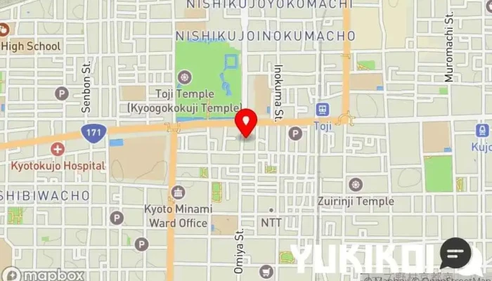 の地図 日本料理 結縁 会席・懐石料理店, 創作料理店, 高級料理レストラン, 高級食材店, 日本食材店, 和食店, 京都風日本料理店, レストラン で 京都市