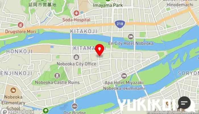 の地図 日本料理 高浜 和食店 で 延岡市