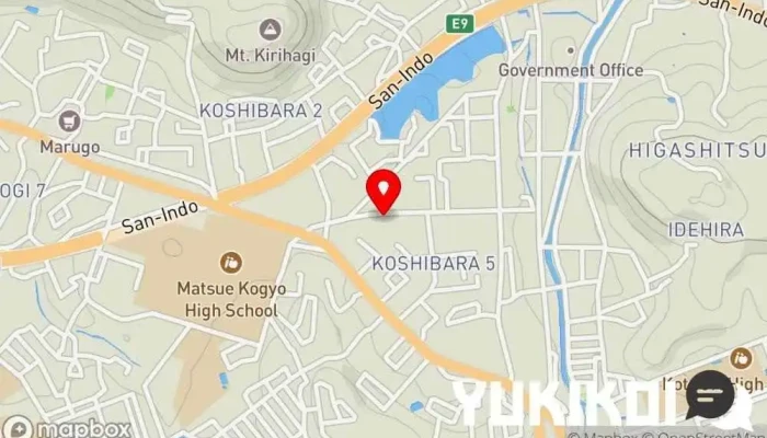 の地図 日本料理やわたがき 純和食店 で 松江市