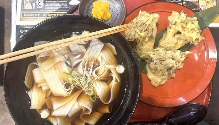 日本蕎麦 鴨鉄 -  スープ - 草津町
