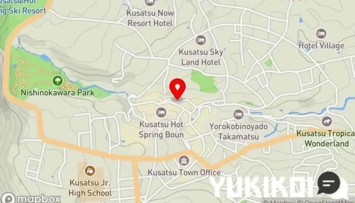 の地図 日本蕎麦 鴨鉄 蕎麦店 で 草津町