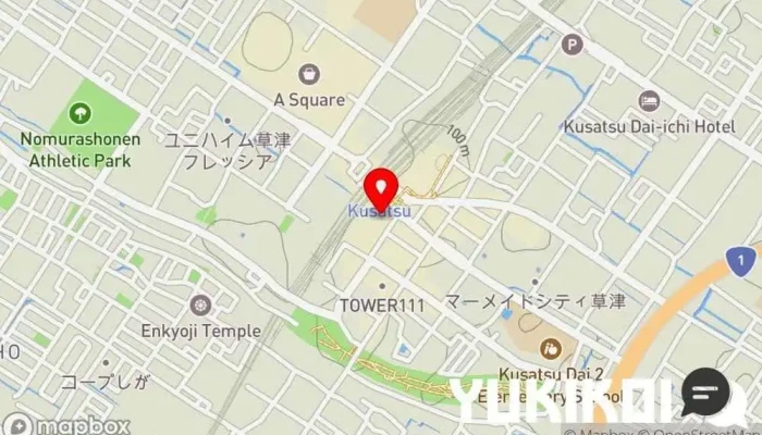 の地図 日本酒と魚串 松吉 和食店 で 草津市