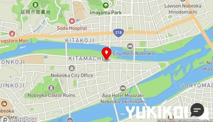 の地図 旬菜食事処 丸玄 居酒屋, 和食店 で 延岡市