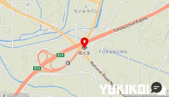 の地図 （有）風月堂 本店 レストラン, デザート ショップ で 高畠町