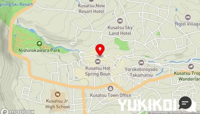 の地図 朝ごはん午後ごはんYAMAIRO 朝食レストラン で 草津町