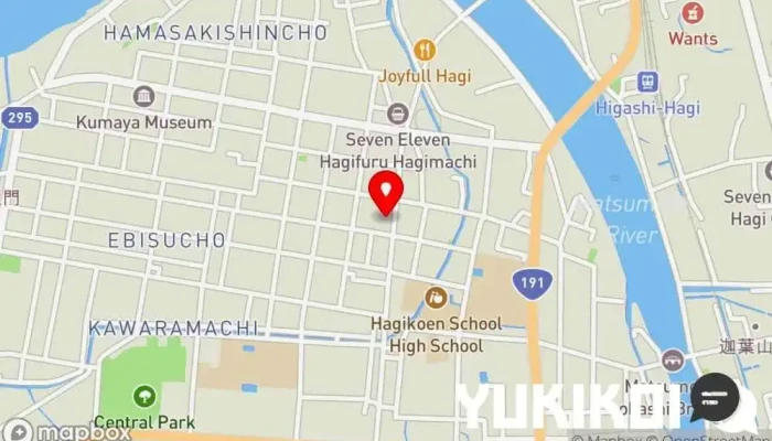 の地図 本店 シズキ レストラン で 萩市