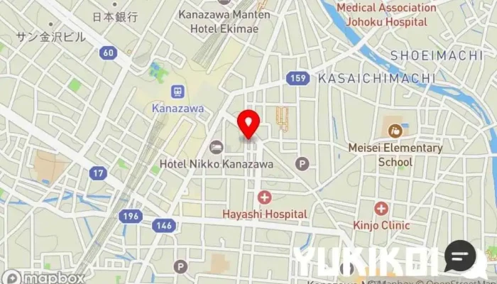 の地図 本店 加賀 彌助 寿司店, 和食店, シーフード・海鮮料理店 で 金沢市