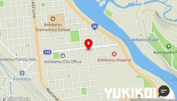 の地図 東京食堂 定食屋 で 芦別市