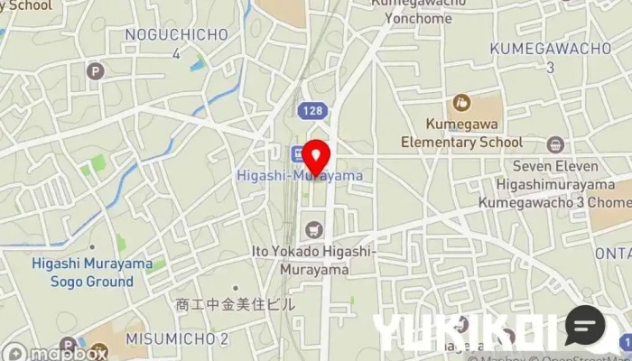の地図 東来聚 中華料理店 で 東村山市