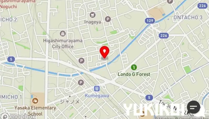 の地図 東鮨 寿司店 で 東村山市