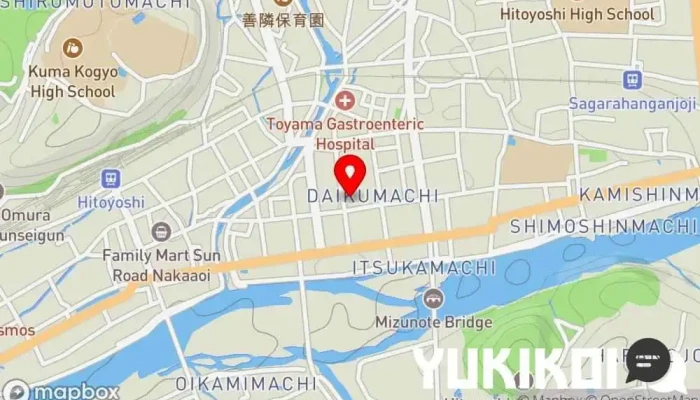 の地図 松もと 焼き鳥店 で 人吉市