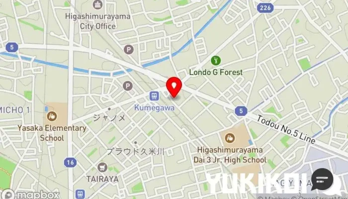 の地図 松屋 久米川店 牛丼屋, 朝食レストラン, 定食屋, ファースト フード店, カレー店, 和食店, テイクアウト, 軽食店, 焼肉店 で 東村山市