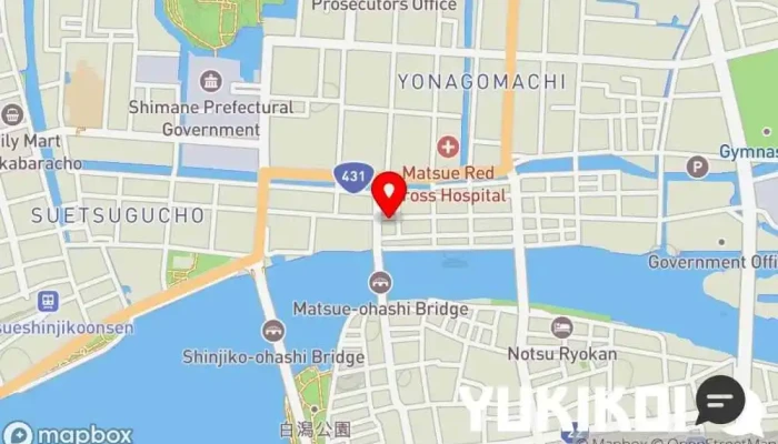 の地図 松江の味 郷土料理 川京 郷土料理店, 和食店, うなぎ料理店 で 松江市