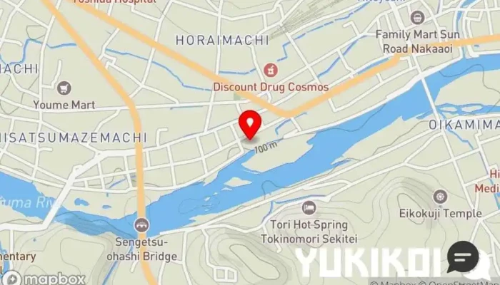 の地図 松龍軒 熊本人吉店 中華料理店 で 人吉市