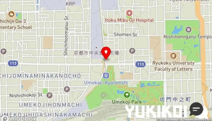 の地図 梅小路コラボ レストラン, 肉料理店, 洋食レストラン で 京都市