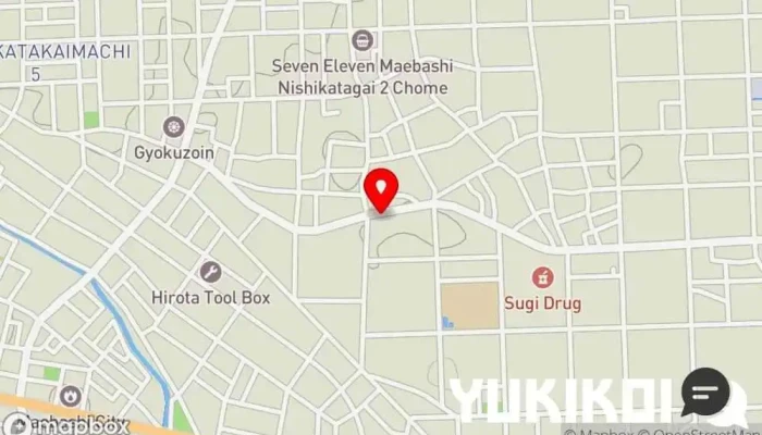 の地図 欧風レストラン バンボッシュ 日本式洋食レストラン で 前橋市