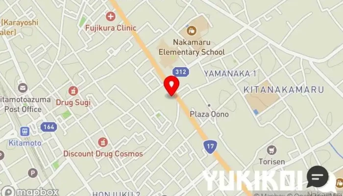 の地図 水織うどん うどん屋 で 北本市