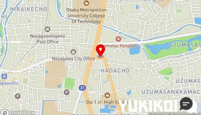 の地図 洋食 克亭 日本式洋食レストラン で 寝屋川市