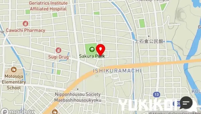 の地図 洋麺亭スパジオディルッソ レストラン, イタリア料理店 で 前橋市