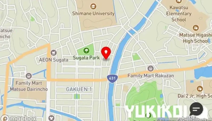の地図 洋麺屋ピエトロ 松江店 イタリア料理店, ファミリー レストラン で 松江市