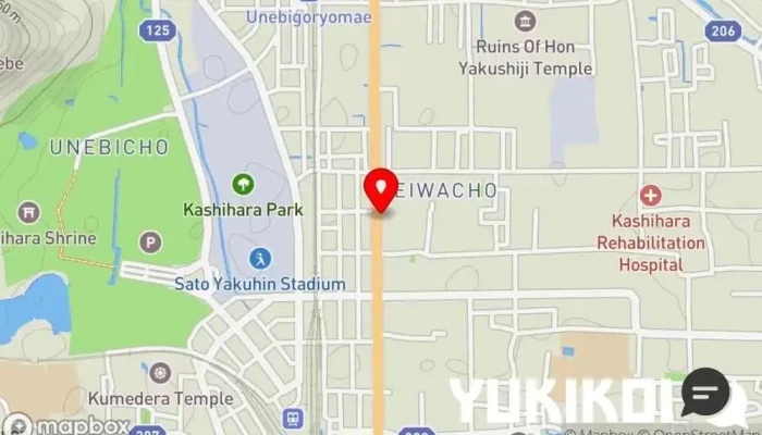 の地図 活魚と日本料理 和楽心 橿原神宮店 和食店, 居酒屋 で 橿原市