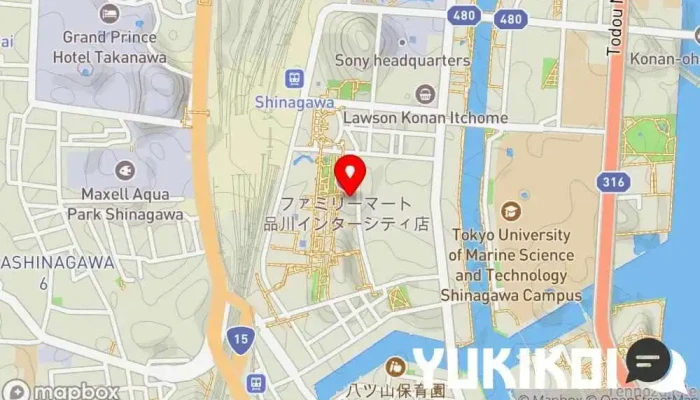 の地図 活魚天ぷら つな八 品川インターシティ店 天ぷら店 で 港区