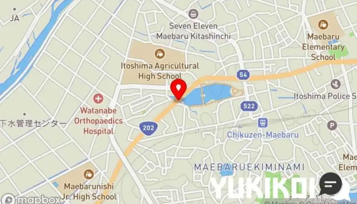 の地図 浜ちゃんぽん ちゃんぽん麺レストラン で 糸島市