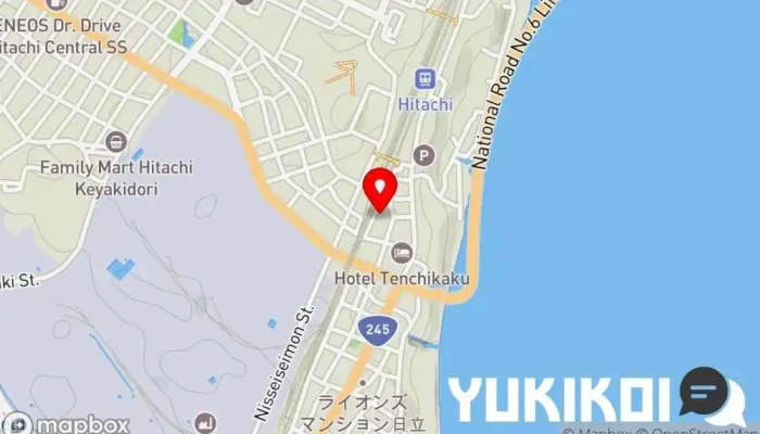 の地図 浪花 お好み焼き店 で 日立市