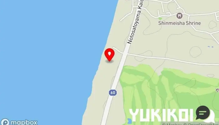 の地図 海の家 かなもり レストラン で 宝達志水町
