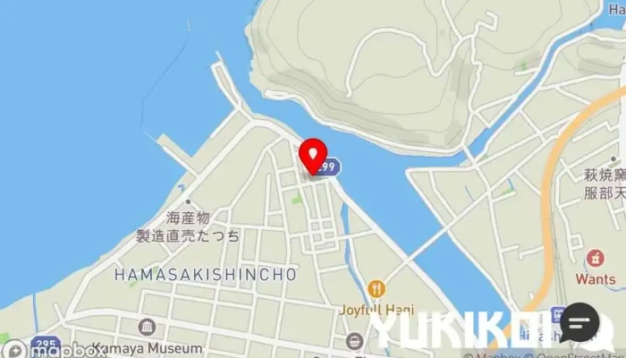の地図 海宴 kaien 洋食レストラン で 萩市