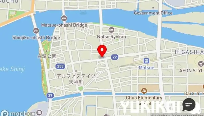 の地図 海鮮･串焼き 満天 居酒屋, 郷土料理店, 串焼き店, シーフード・海鮮料理店, 寿司店, 焼き鳥店 で 松江市
