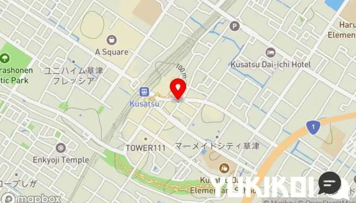 の地図 滋味康月 和食店 で 草津市