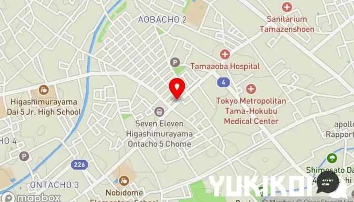 の地図 滝乃家 蕎麦店 で 東村山市