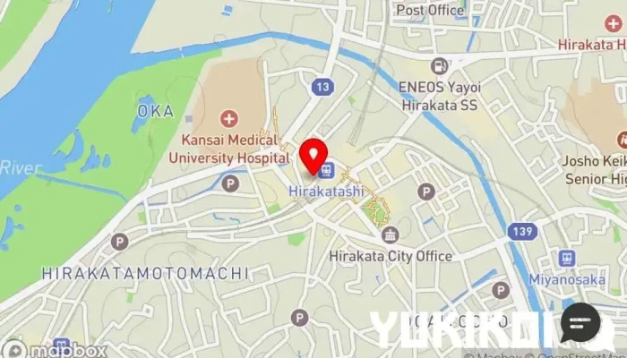 の地図 濱焼北海道魚萬 枚方市北口駅前店 居酒屋, テイクアウト, シーフード・海鮮料理店 で 枚方市