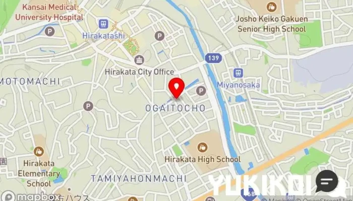 の地図 灯花 和食店 で 枚方市
