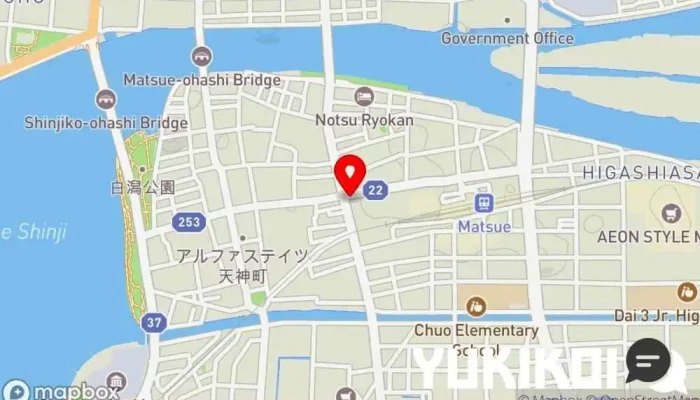 の地図 炉端焼き こにこ 居酒屋 で 松江市