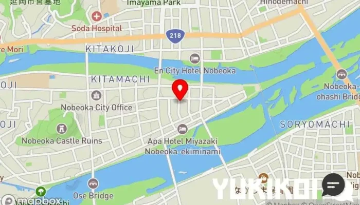 の地図 炭火焼 司 鶏料理店 で 延岡市