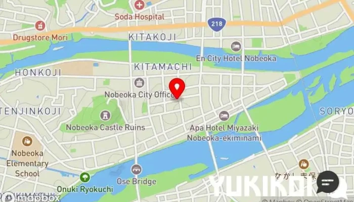 の地図 炭火焼ダイニング 禄 居酒屋 で 延岡市