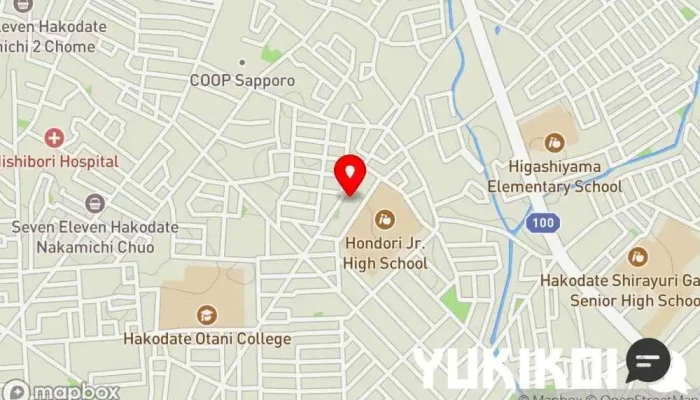 の地図 炭火焼肉 泉味亭 焼肉店, レストラン で 函館市
