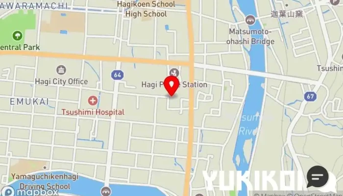 の地図 炭火焼肉屋さかい 萩店 焼肉店 で 萩市