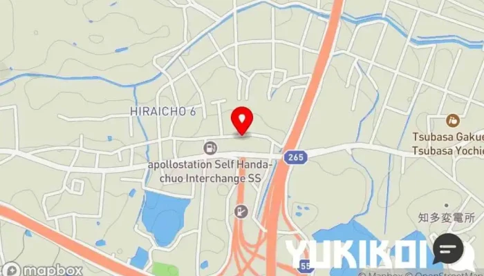 の地図 炭焼食堂 烈火 焼肉店 で 半田市
