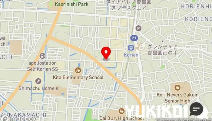 の地図 無国籍居酒屋 ふぁにや 居酒屋, カレー店 で 寝屋川市