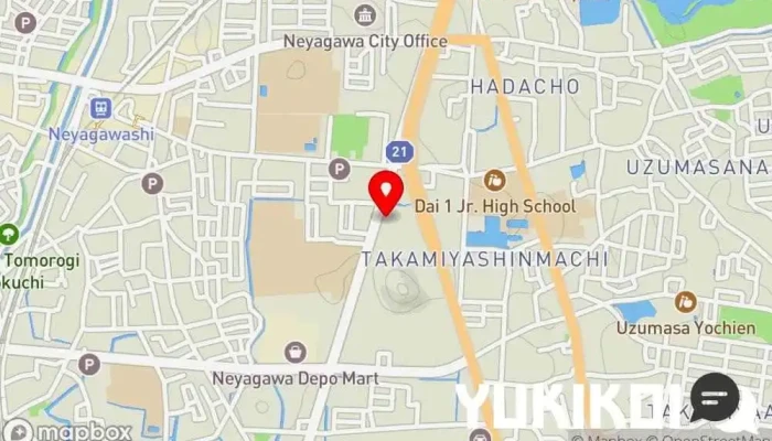 の地図 焼きたてのかるび 寝屋川店 牛丼屋, 定食屋, ファースト フード店, テイクアウト, 肉料理店, レストラン, 焼肉店 で 寝屋川市